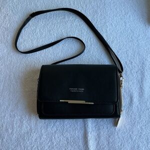 Forever Young Elegant Black Crossbody Bag